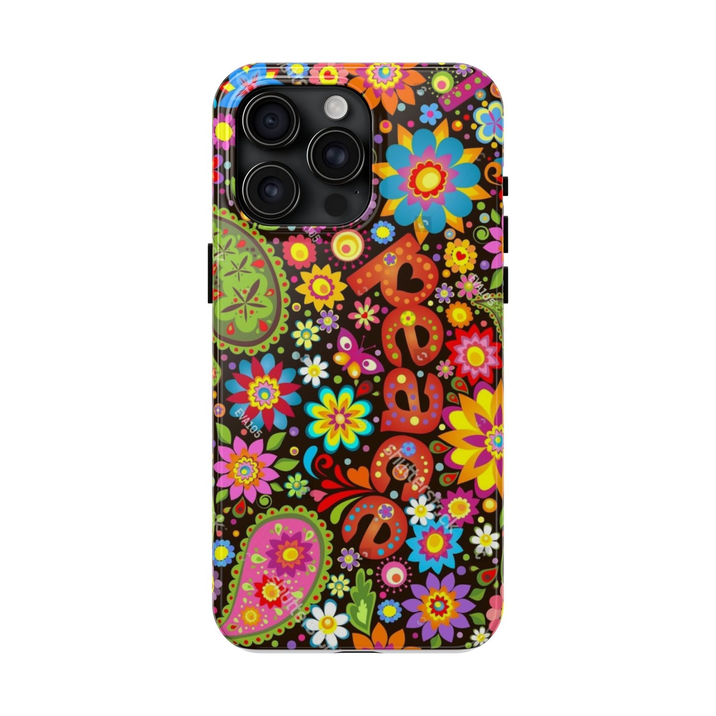 RETRO - PEACE - Tough iPhone Cases - Choose your Model & Size