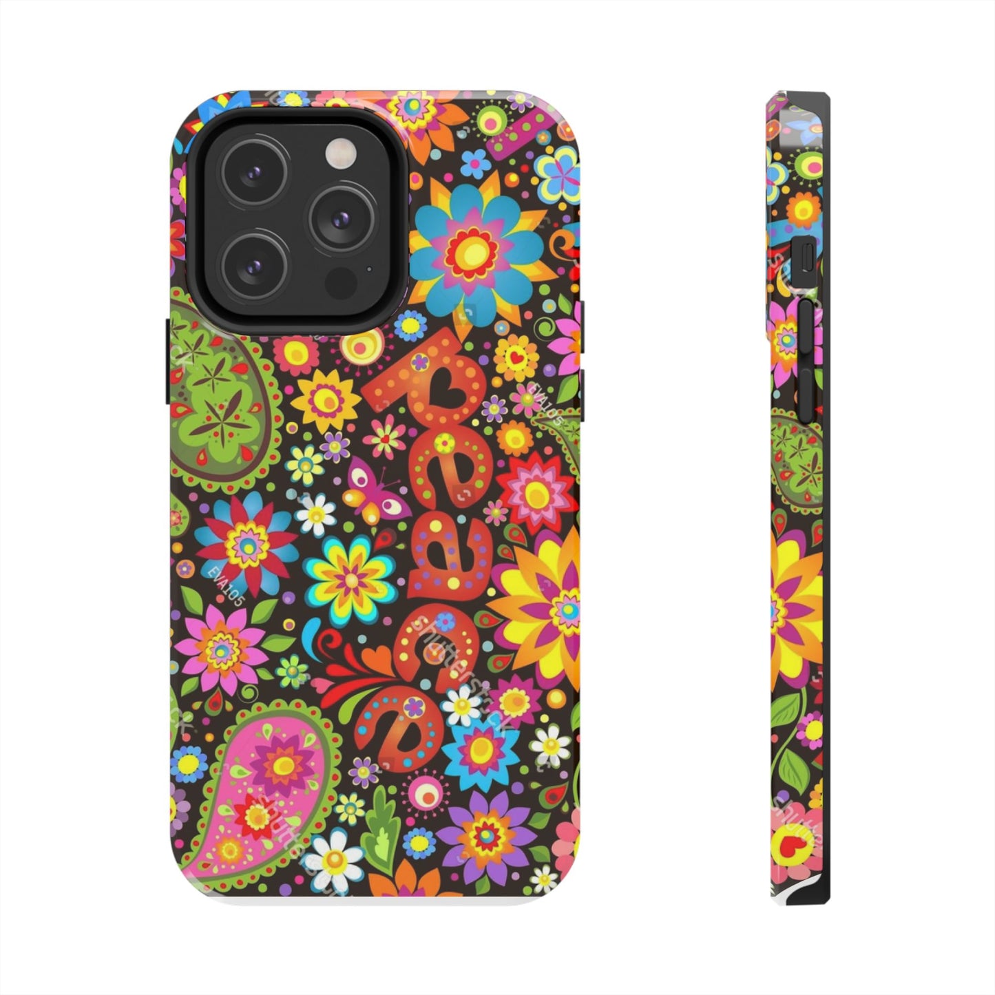 RETRO - PEACE - Tough iPhone Cases - Choose your Model & Size
