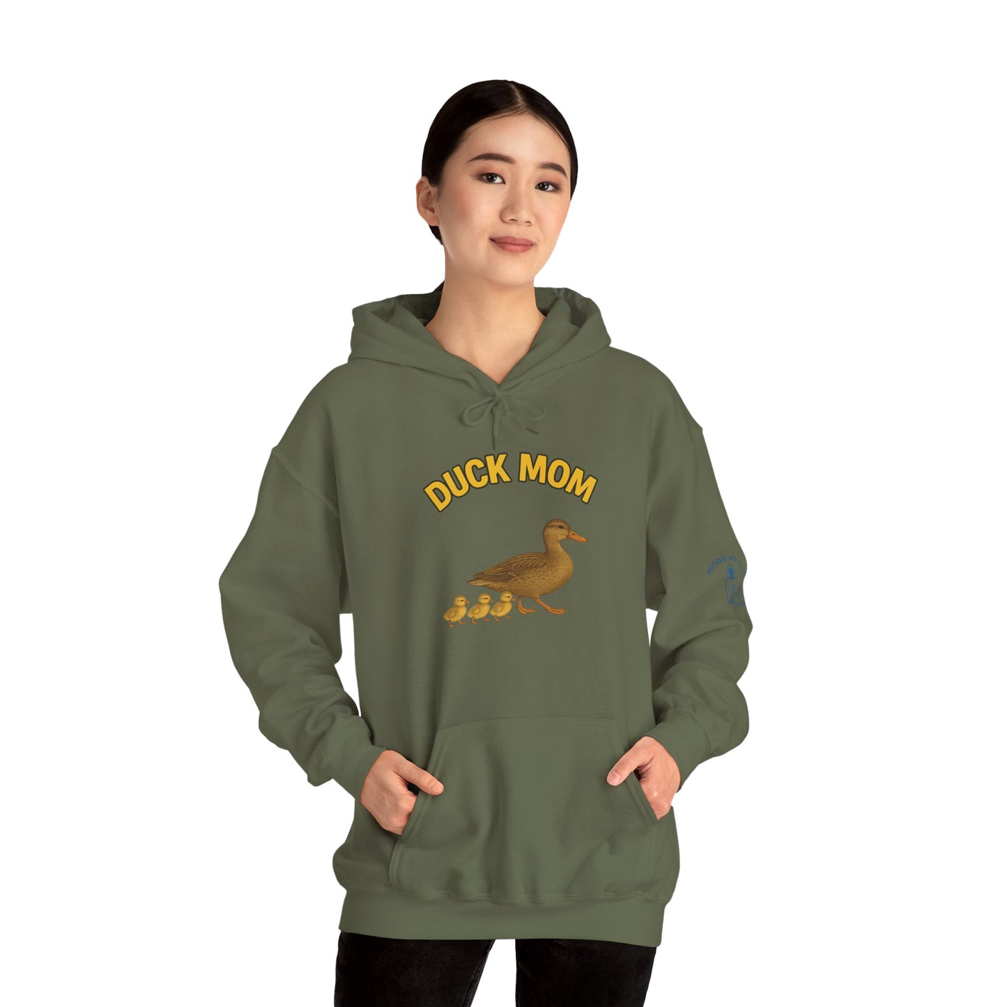 DUCK MOM - Unisex Heavy Blend Hooded Sweatshirt. Stay Warm while Feeding and watching your Ducks!  [...]