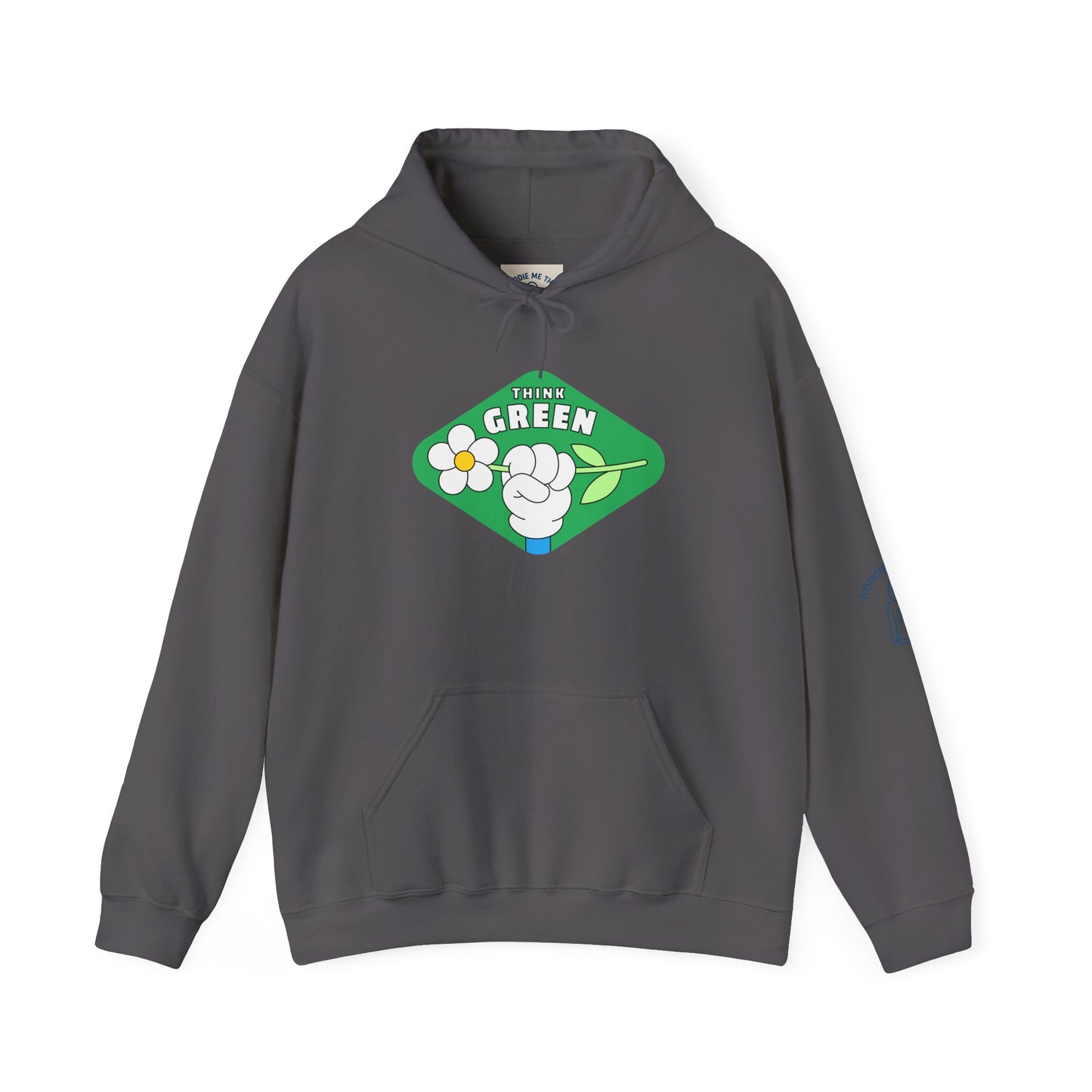 THINK GREEN - Unisex Heavy Blend Hooded Sweatshirt. Stay Warm in Cozy in Winter Classrooms [...]