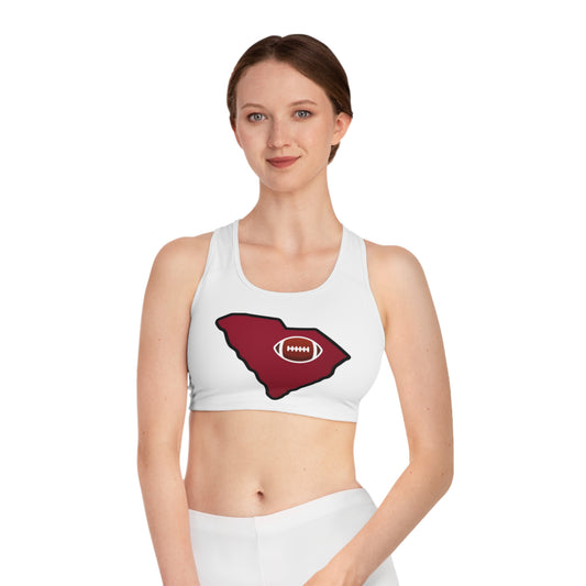 South Carolina Football Fan - Sports Bra - Athletic Support, Workout Gear, Gym, Fitness, Yoga Team Spirit,