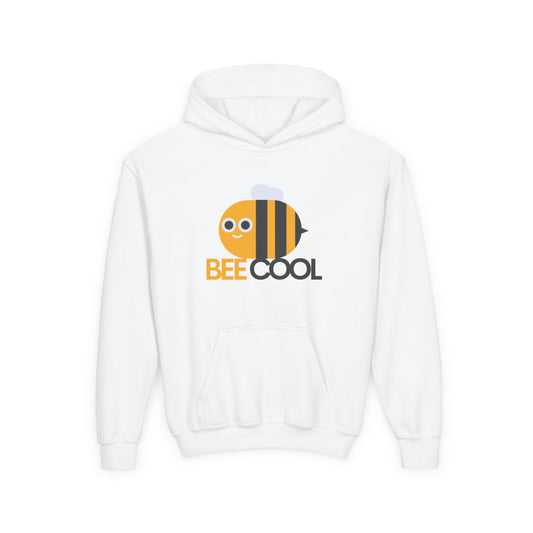 BEE COOL Sweatshirt, Youth Hoodie for Friends, Gift for Kids, Summer Apparel, Fun Kids Clothing