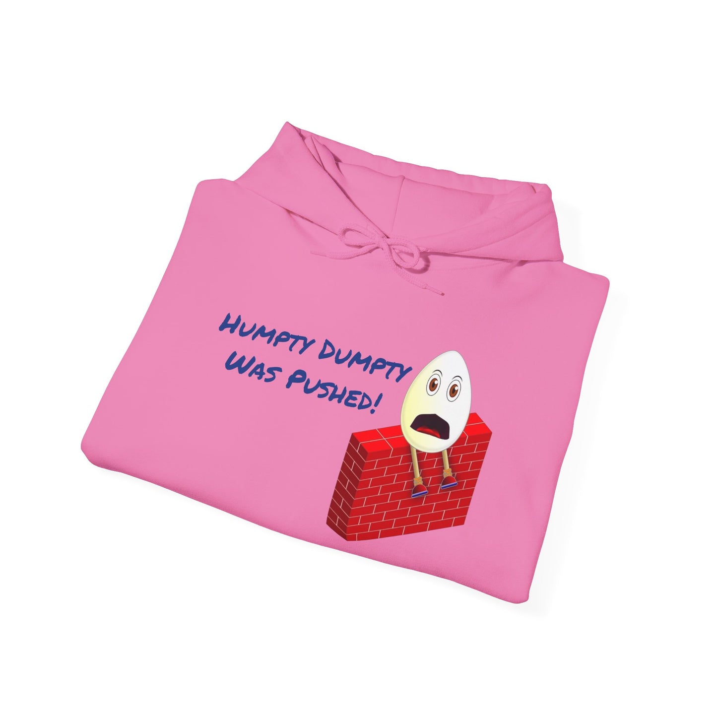 Humpty Dumpty Was Pushed! - Unisex Heavy Blend Hooded Sweatshirt. Stay Warm in Cozy in Winter Classrooms [...]