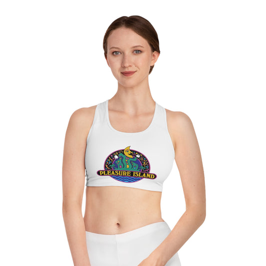 Retro Pleasure Island  -  Sports Bra, Cute Workout Top, Fitness Apparel, Jeep Lover Gift, Activewear for the Gym or Yoga