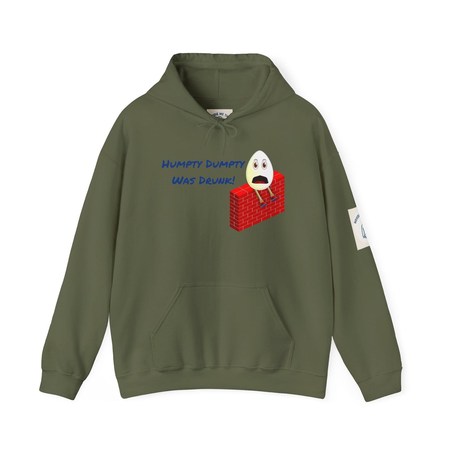 Humpty Dumpty Was Drunk! - Unisex Heavy Blend Hooded Sweatshirt. Stay Warm in Cozy in Winter Classrooms [...]
