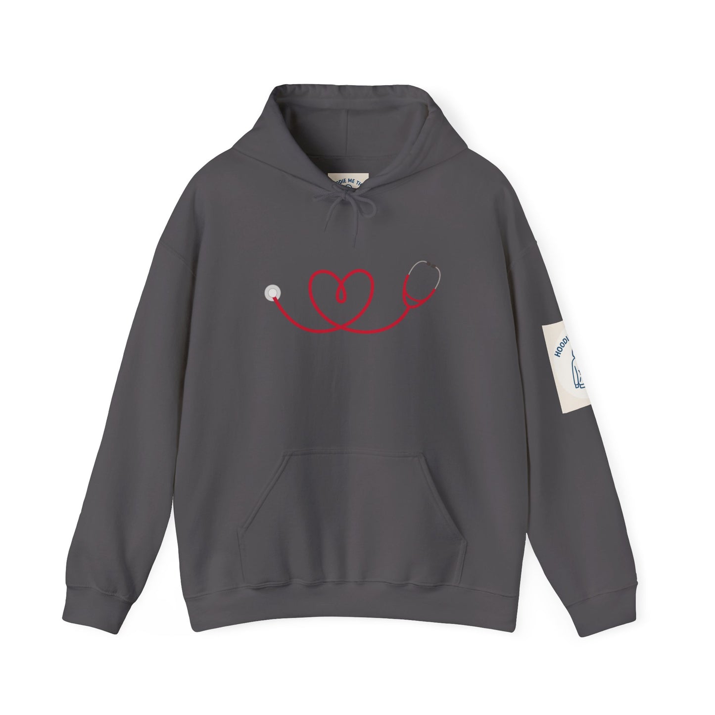 Stethoscope Heart - Unisex Heavy Blend Hooded Sweatshirt, Police Support Apparel, Law Enforcement Gear, Gift for First Responders, [...]