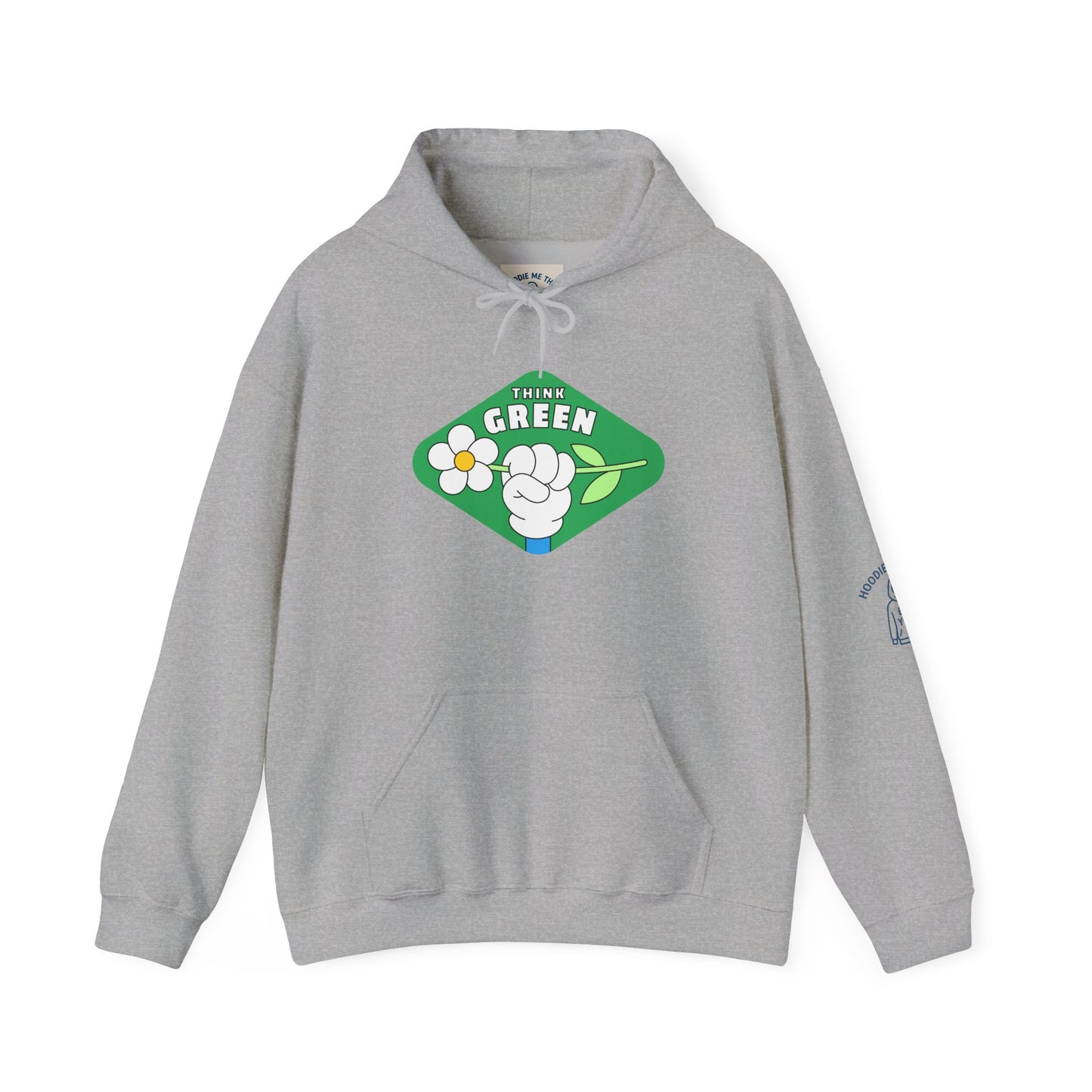 THINK GREEN - Unisex Heavy Blend Hooded Sweatshirt. Stay Warm in Cozy in Winter Classrooms [...]