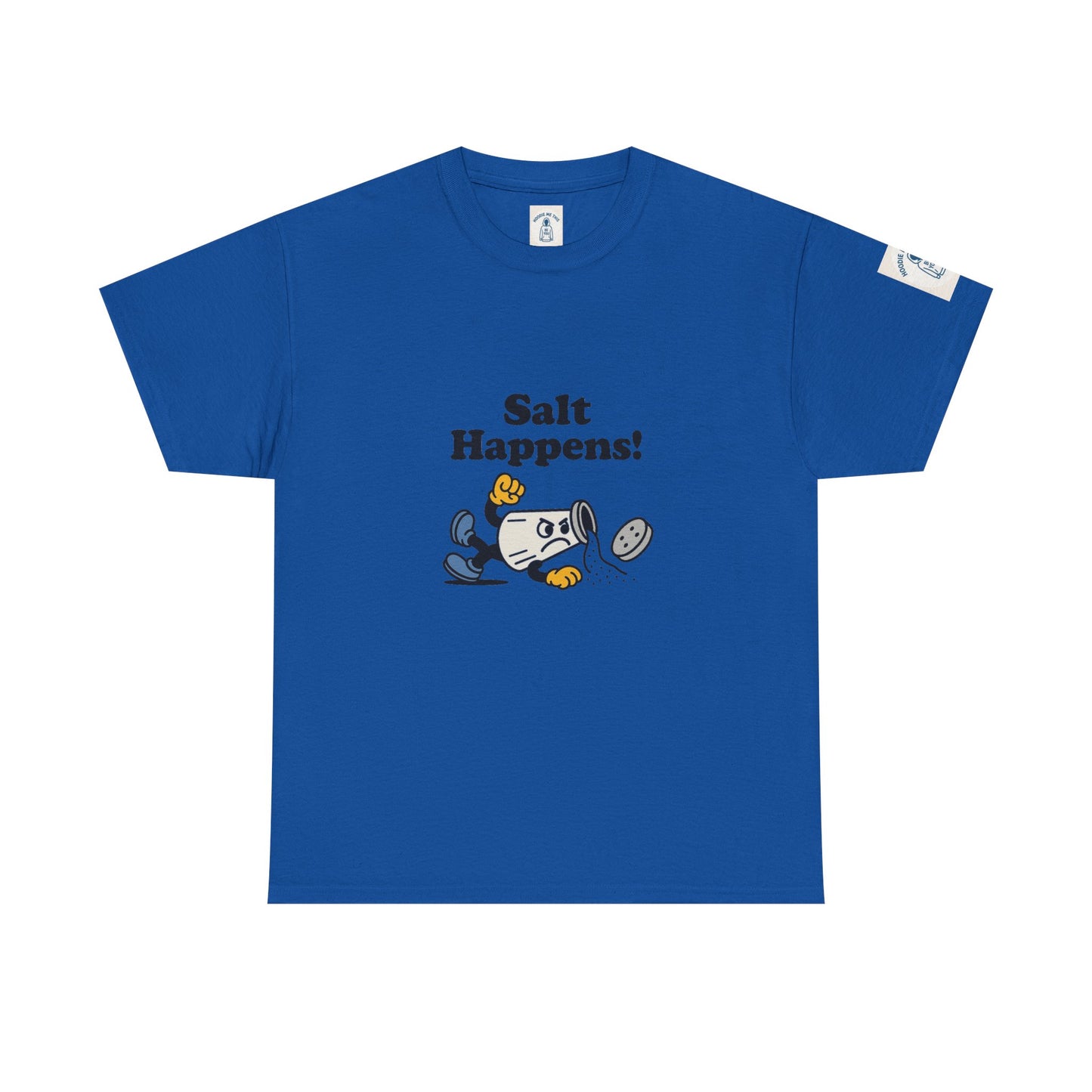 Salt Happens - Unisex Heavy Cotton Tee, Vintage Style Tee, Casual Wear, Summer Essentials, Gift for Florida Lovers