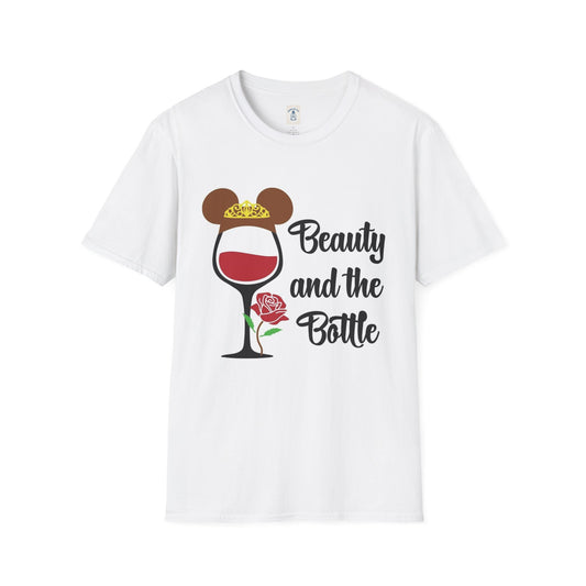 Beauty and the Bottle - Unisex Soft style T-Shirt