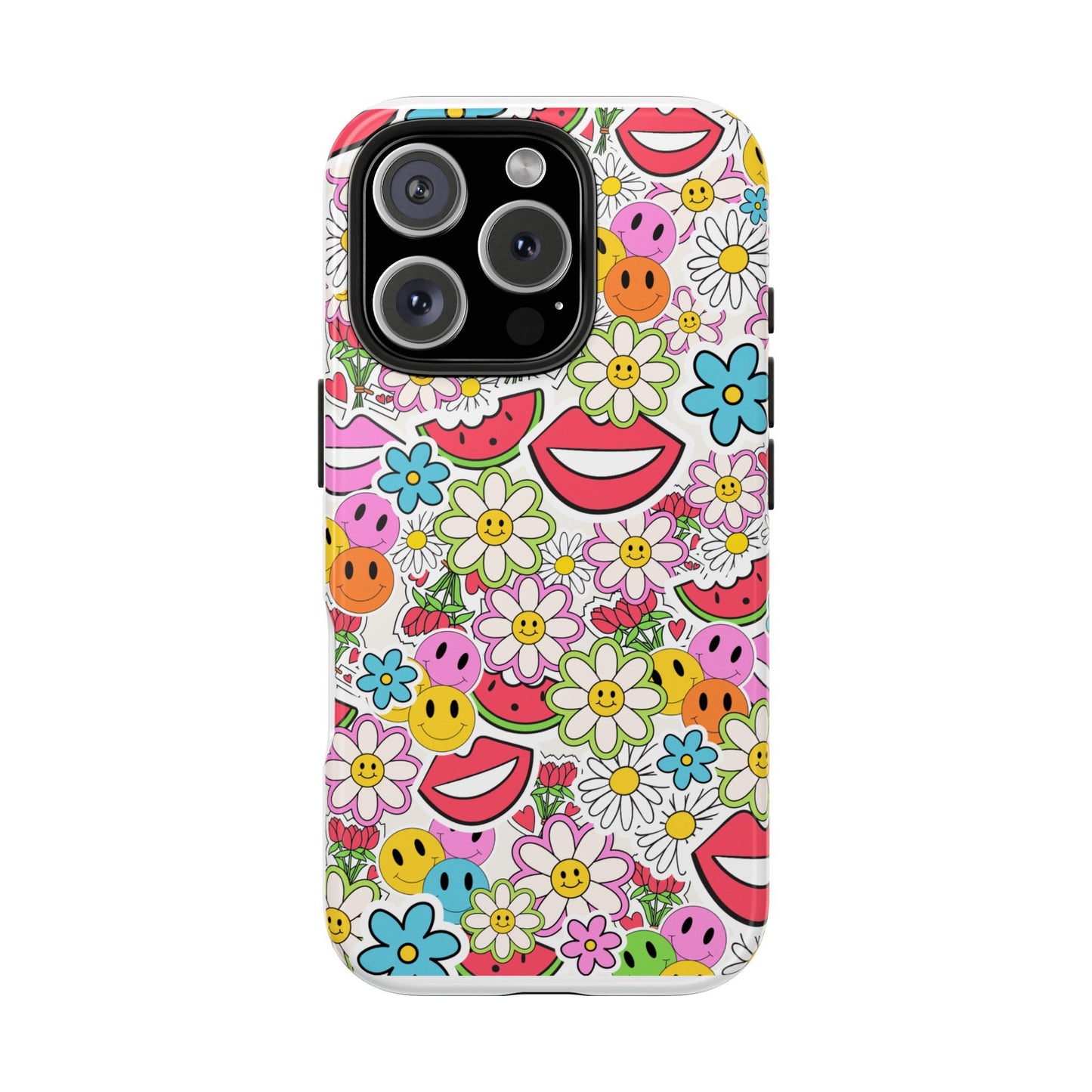 Retro Multi Color - Tough iPhone Cases - Choose your Size