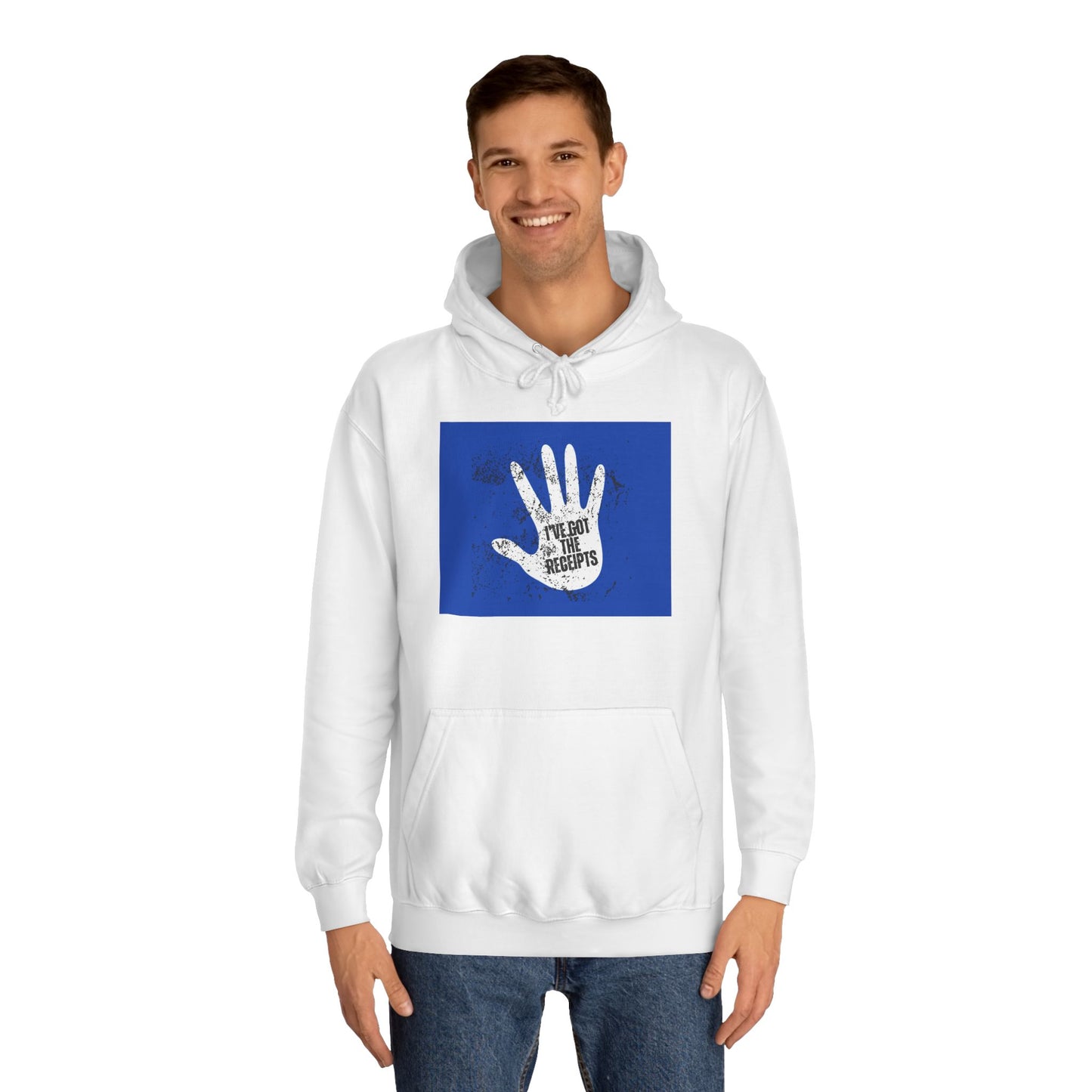 I’ve got the Receipts - Unisex College Hoodie with Abstract Handprint Design, Cozy Sweater for Students, Casual Wear, Perfect Gift for Graduates, College Life [...]