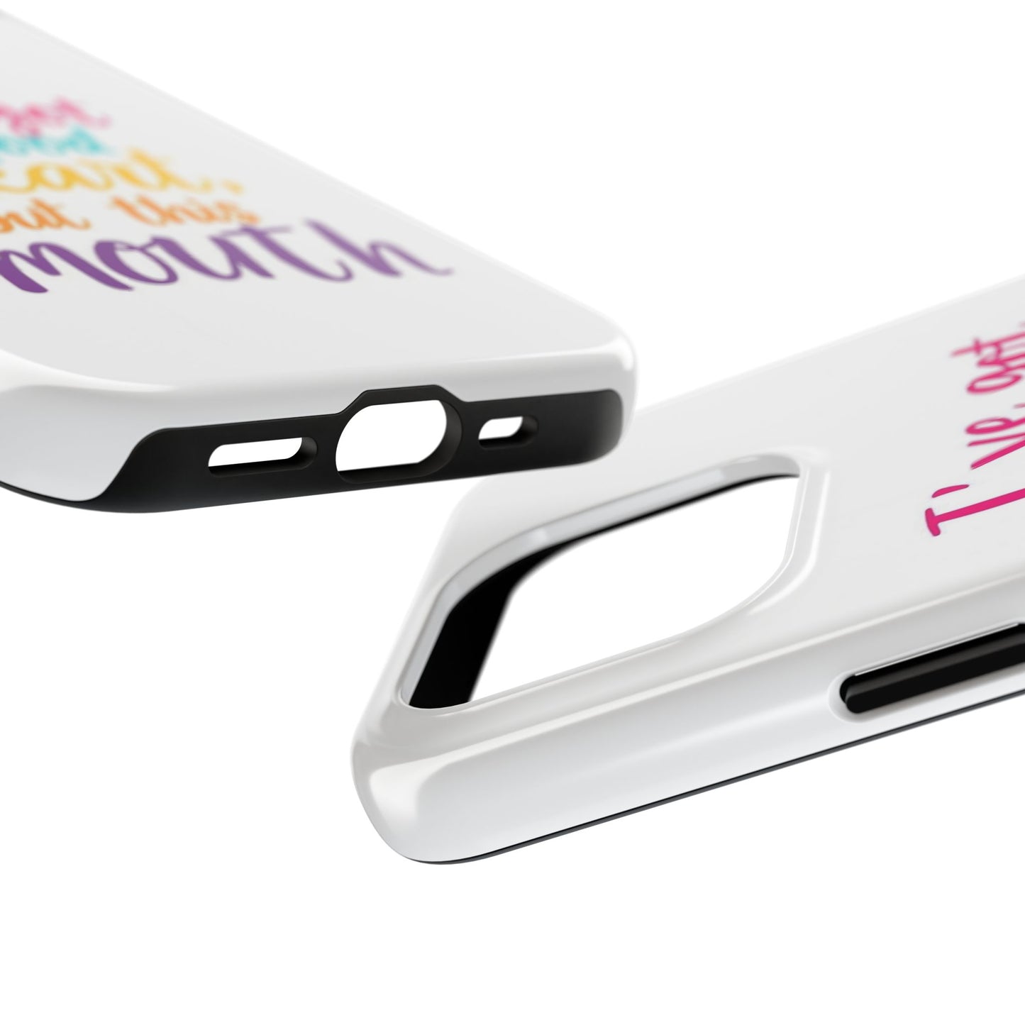 I’ve got a big heart, but this mouth - Tough iPhone Cases - Choose your Size