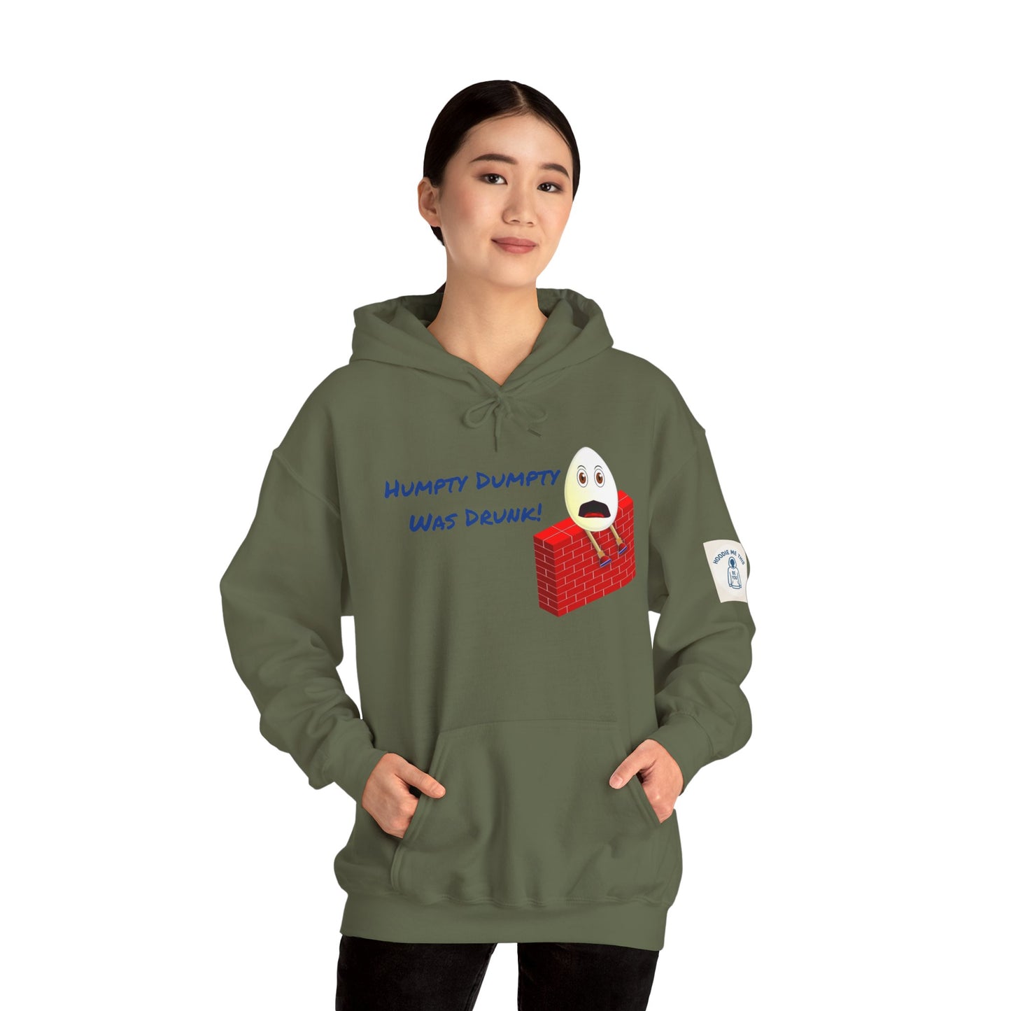 Humpty Dumpty Was Drunk! - Unisex Heavy Blend Hooded Sweatshirt. Stay Warm in Cozy in Winter Classrooms [...]