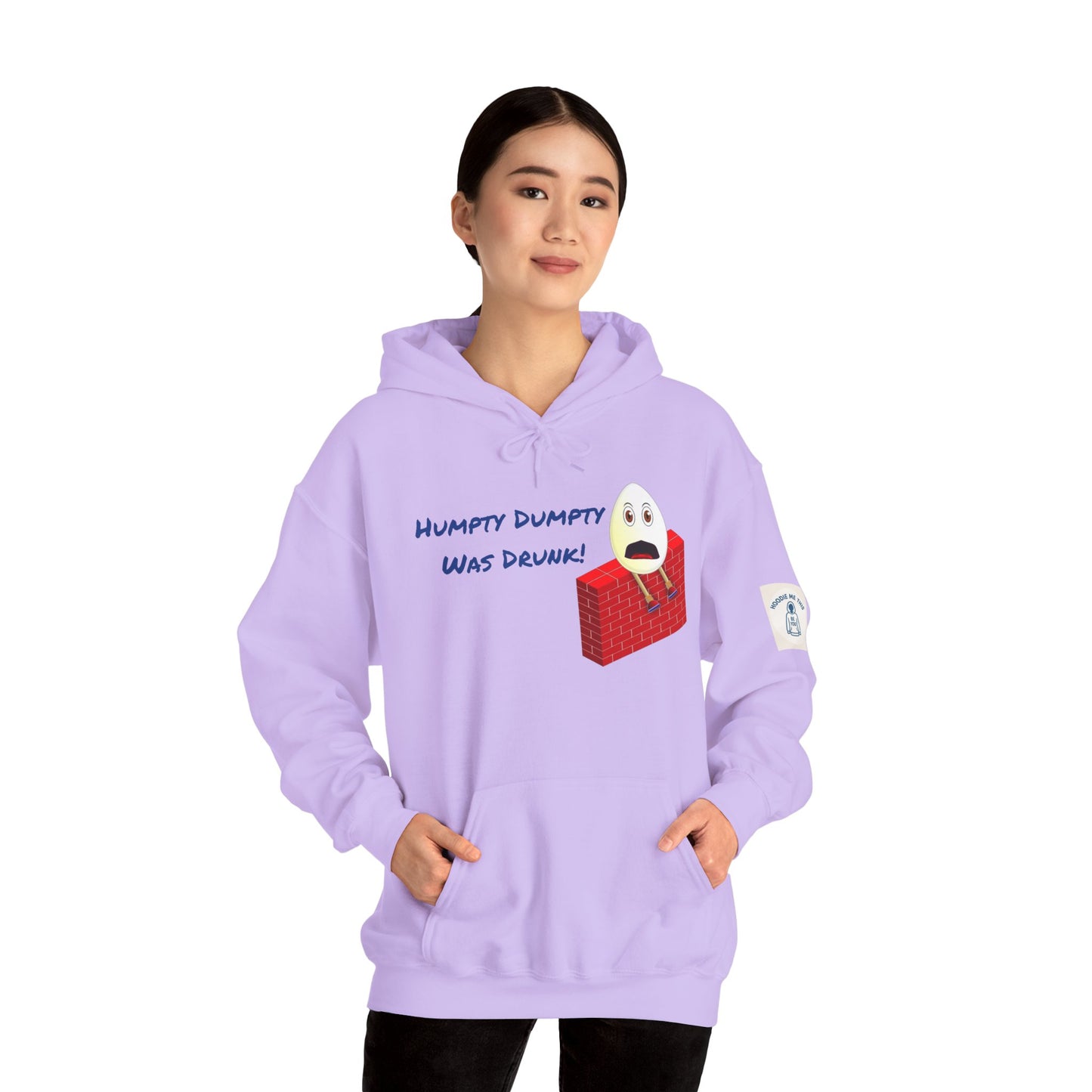 Humpty Dumpty Was Drunk! - Unisex Heavy Blend Hooded Sweatshirt. Stay Warm in Cozy in Winter Classrooms [...]