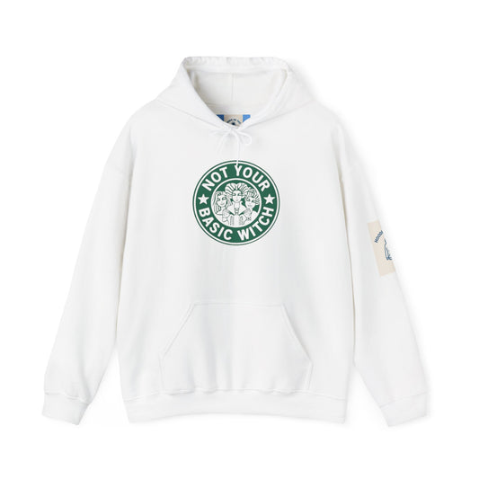 NOT YOUR BASIC WITCH - Unisex Heavy Blend™ Hooded Sweatshirt
