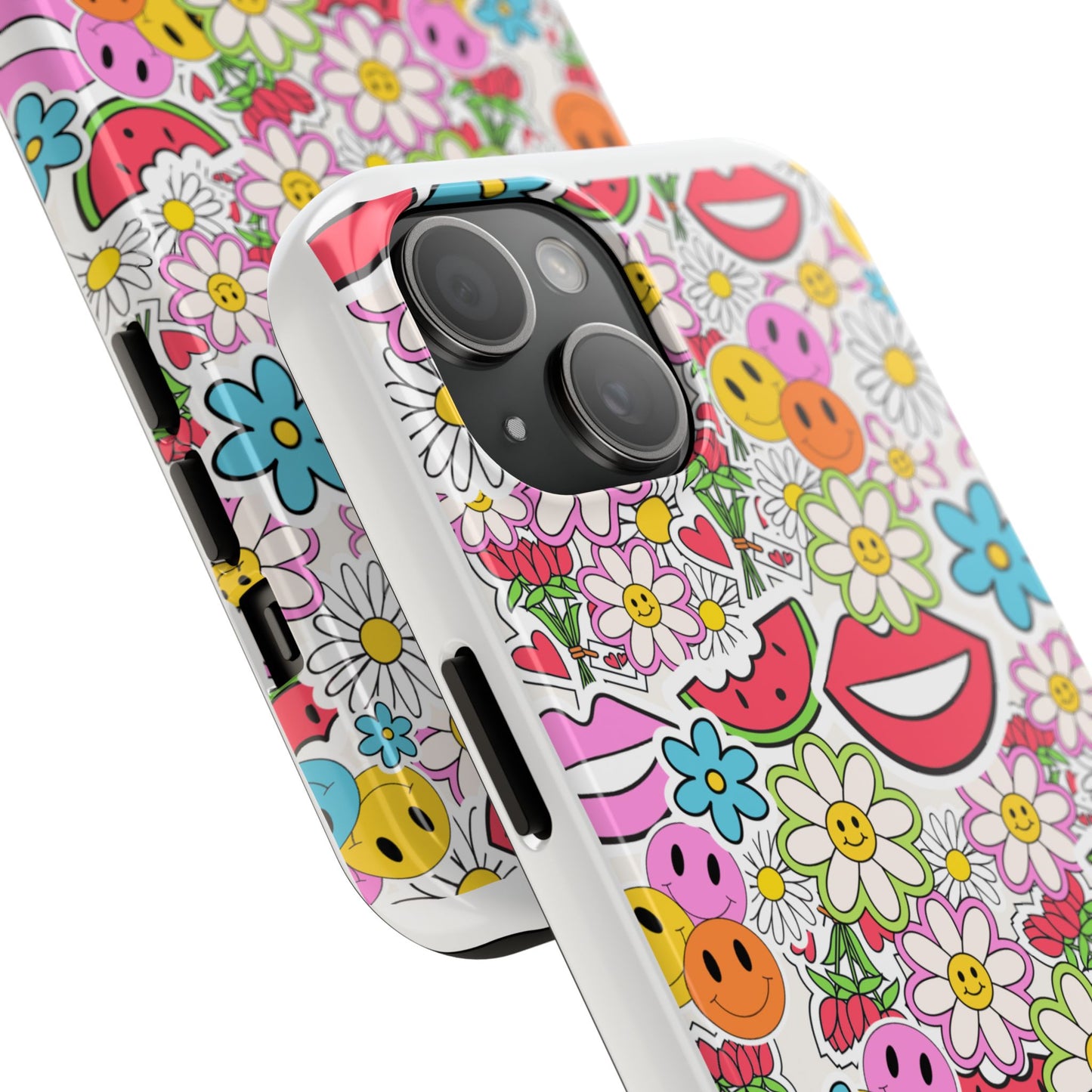 Retro Multi Color - Tough iPhone Cases - Choose your Size