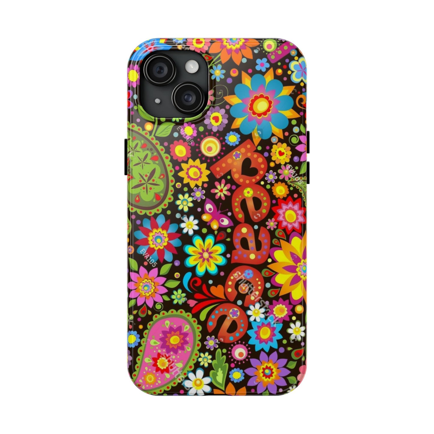 RETRO - PEACE - Tough iPhone Cases - Choose your Model & Size