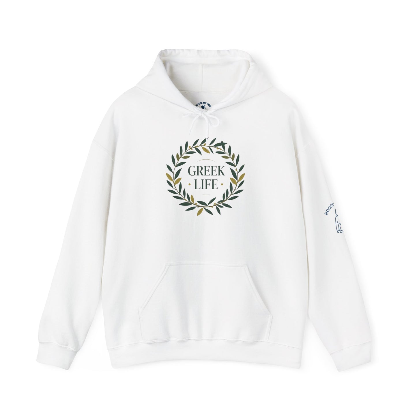 GREEK LIFE - Unisex Heavy Blend Hooded Sweatshirt. Stay Warm in Cozy in Winter Classrooms & Wear your Greek Pride! [...]