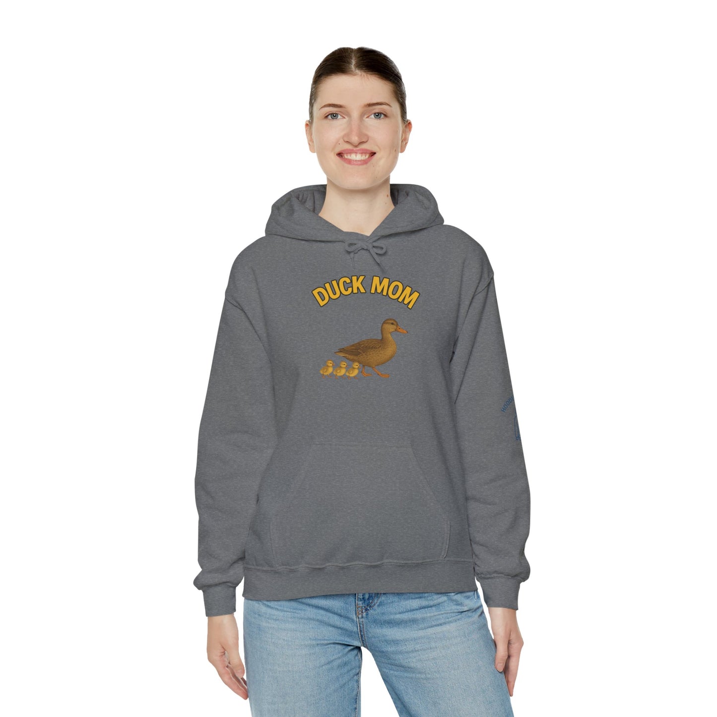DUCK MOM - Unisex Heavy Blend Hooded Sweatshirt. Stay Warm while Feeding and watching your Ducks!  [...]