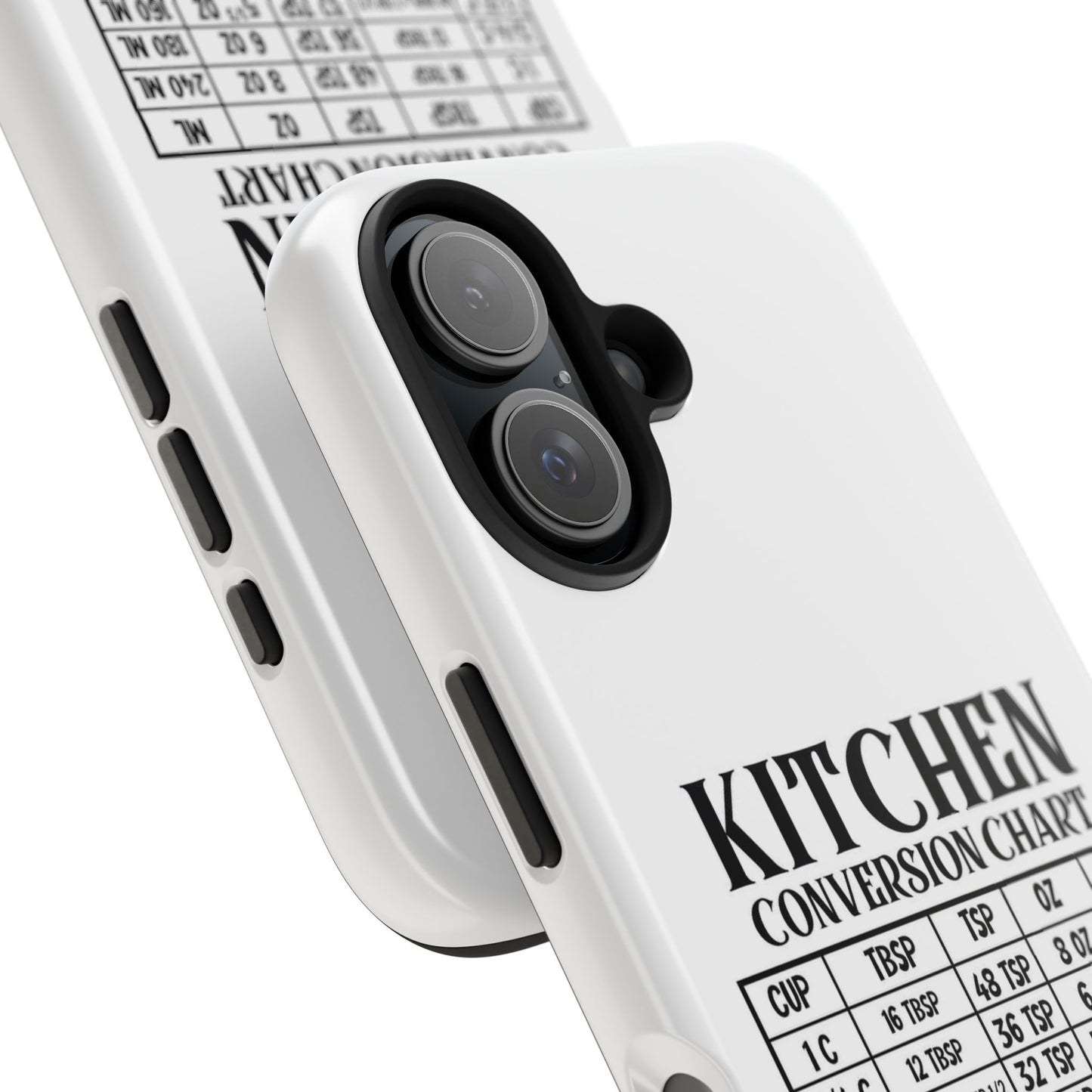 Kitchen Conversion Chart - Tough iPhone Cases - Choose your Size