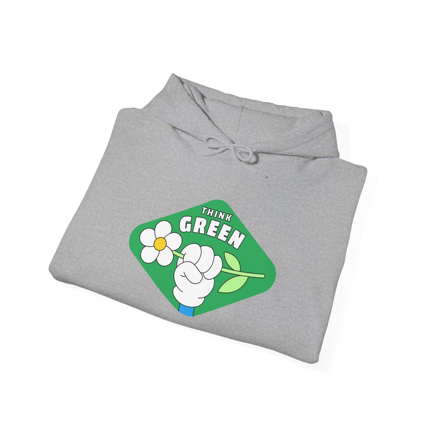 THINK GREEN - Unisex Heavy Blend Hooded Sweatshirt. Stay Warm in Cozy in Winter Classrooms [...]