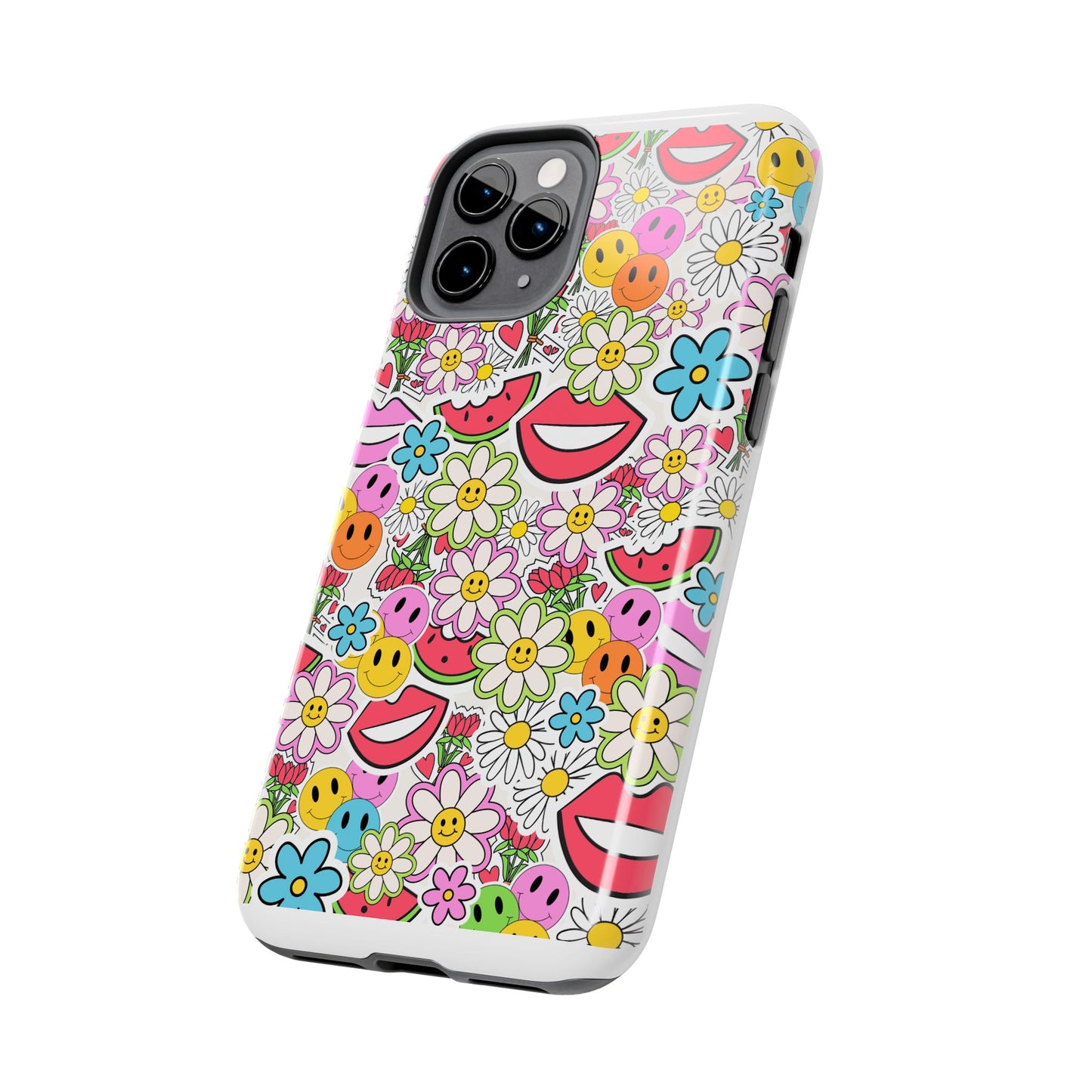 Retro Multi Color - Tough iPhone Cases - Choose your Size