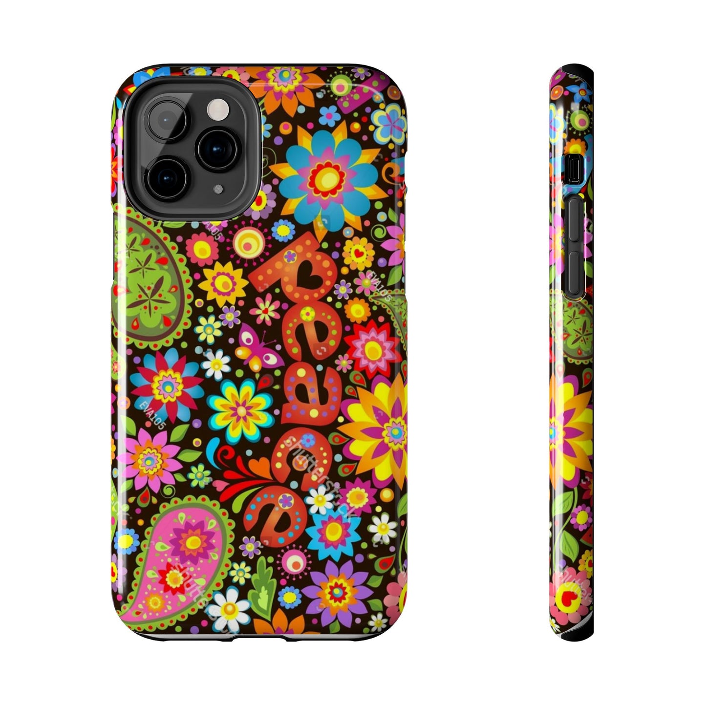 RETRO - PEACE - Tough iPhone Cases - Choose your Model & Size