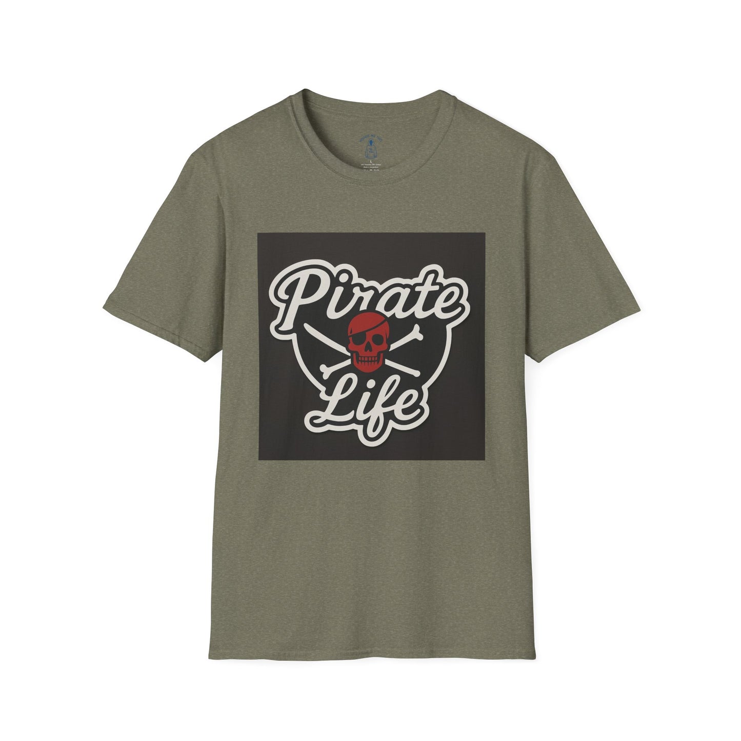 Red Skull Pirate Life - Unisex Softstyle T-Shirt