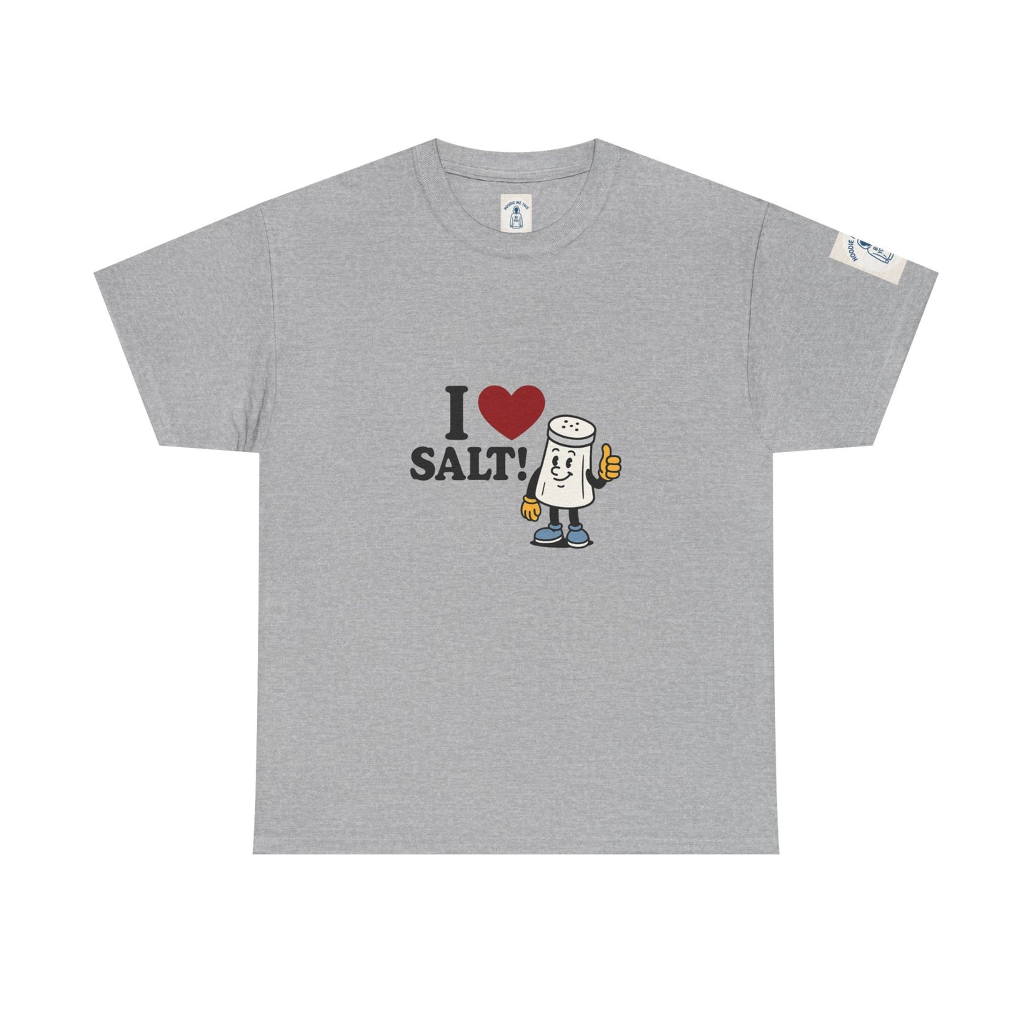I ❤️ SALT! - Unisex Heavy Cotton Tee, Vintage Style Tee, Casual Wear, Summer Essentials, Gift for Salt Lovers