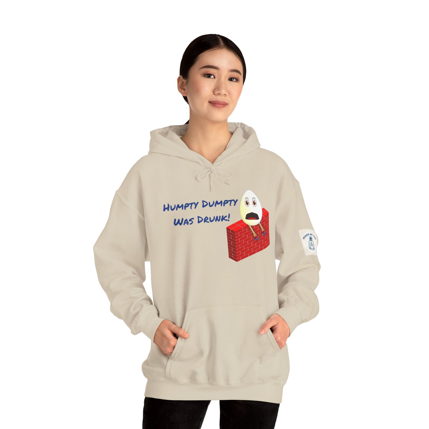 Humpty Dumpty Was Drunk! - Unisex Heavy Blend Hooded Sweatshirt. Stay Warm in Cozy in Winter Classrooms [...]