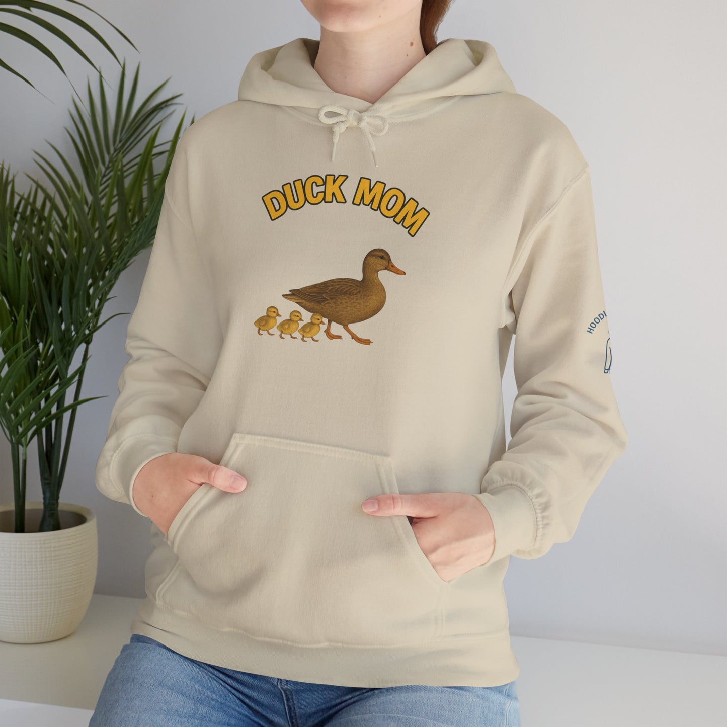 DUCK MOM - Unisex Heavy Blend Hooded Sweatshirt. Stay Warm while Feeding and watching your Ducks!  [...]