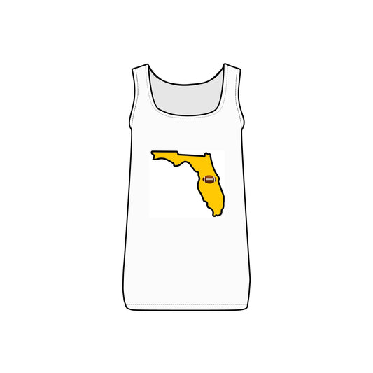 Central Florida Football Fan Women's Micro Ribbed Tank | Game Day, Cute Casual Summer Top, Lounge Wear