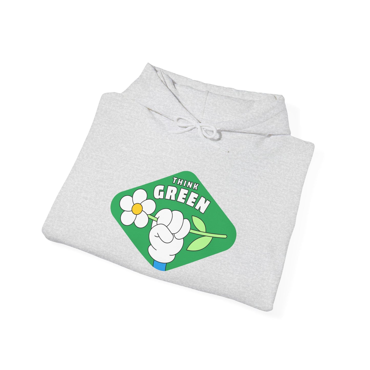 THINK GREEN - Unisex Heavy Blend Hooded Sweatshirt. Stay Warm in Cozy in Winter Classrooms [...]