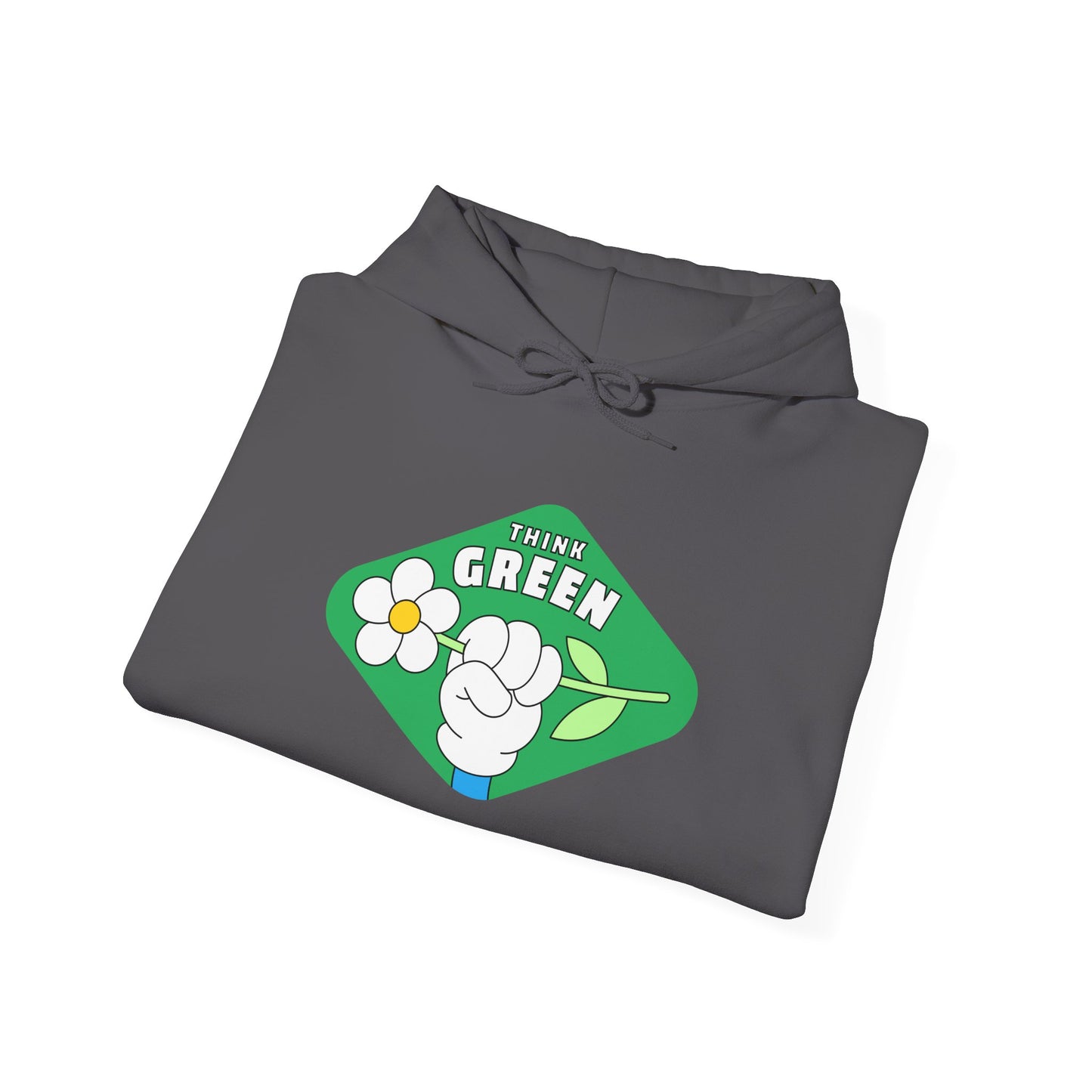 THINK GREEN - Unisex Heavy Blend Hooded Sweatshirt. Stay Warm in Cozy in Winter Classrooms [...]