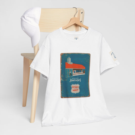 Retro Distressed HOWARD JOHNSON’S  -  Unisex Heavy Cotton Tee, Vintage Style Tee, Casual Wear, Summer Essentials, Gift for Nostalgia Lovers