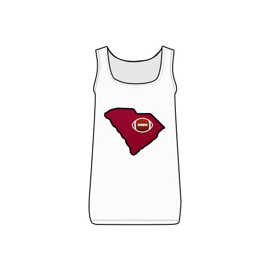 South Carolina Football Fan Women's Micro Ribbed Tank | Game Day Fan Shirt, Cute Casual Summer Top, Lounge Wear