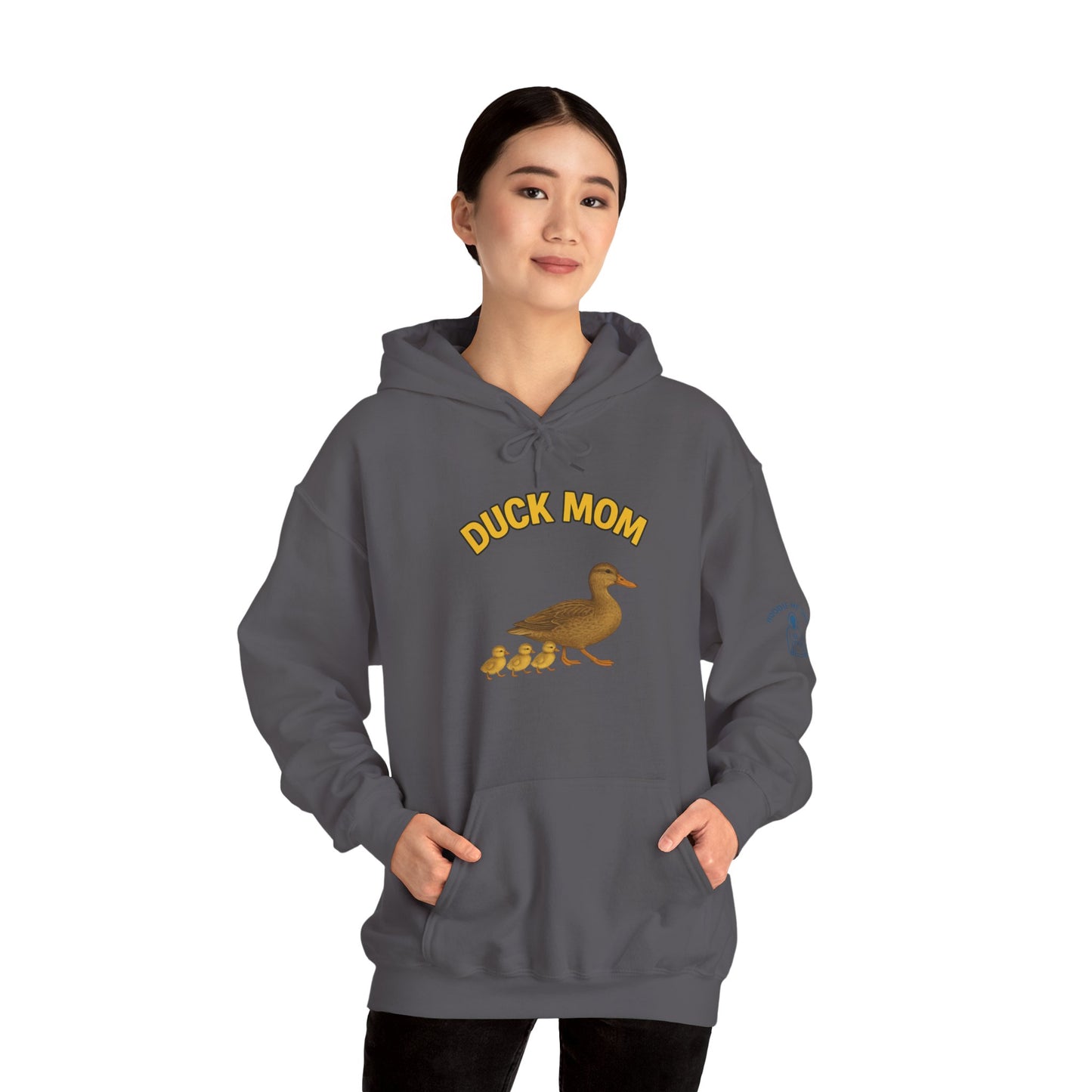 DUCK MOM - Unisex Heavy Blend Hooded Sweatshirt. Stay Warm while Feeding and watching your Ducks!  [...]