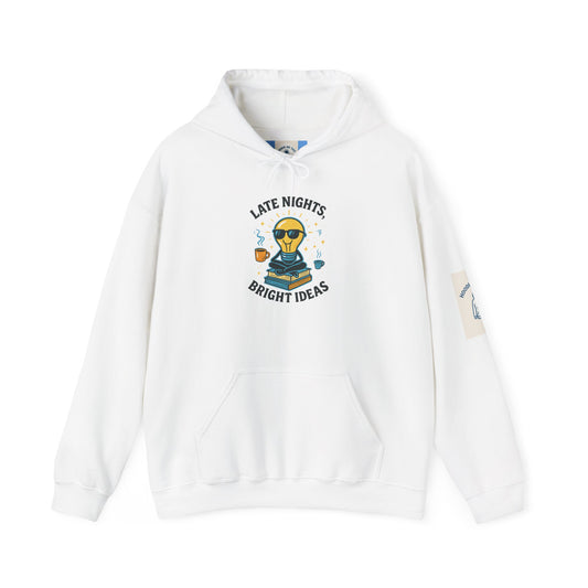 LATE NIGHTS BRIGHT IDEAS - Unisex Heavy Blend™ Hooded Sweatshirt