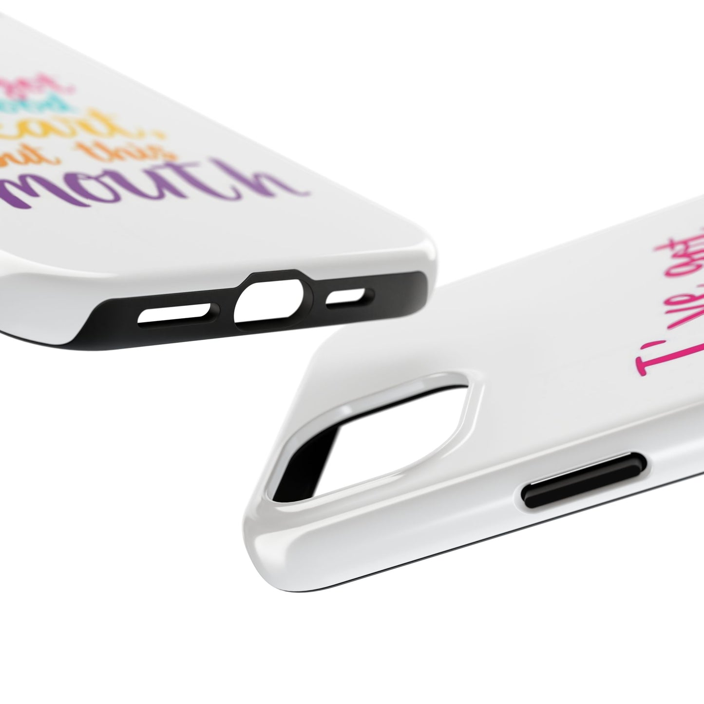 I’ve got a big heart, but this mouth - Tough iPhone Cases - Choose your Size