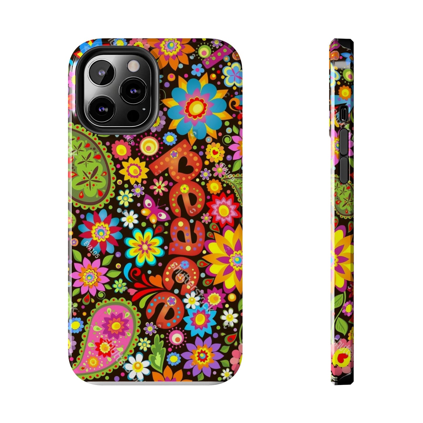 RETRO - PEACE - Tough iPhone Cases - Choose your Model & Size