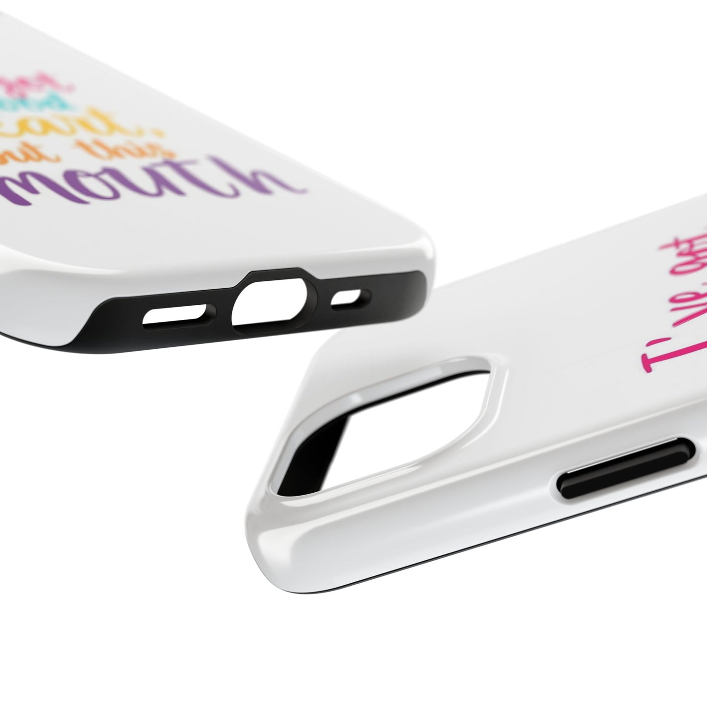 I’ve got a big heart, but this mouth - Tough iPhone Cases - Choose your Size