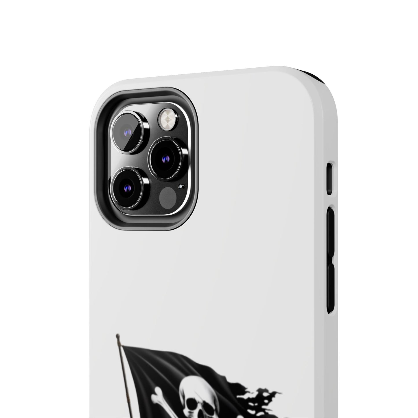 Black Skull Pirate Flag - Tough iPhone Cases - Choose your Size