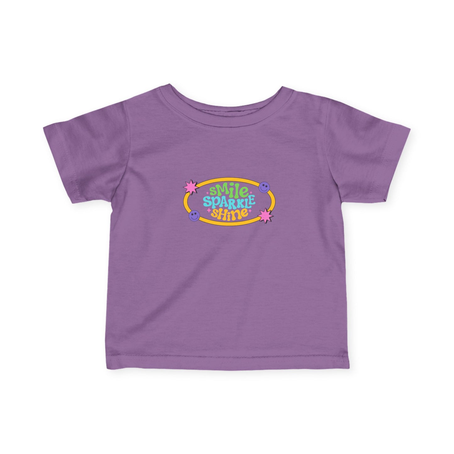 Smile Sparkle Shine - Infant Tee, Cute Baby Shirt, Toddler Graphics, Baby Shower Gift, Nursery Decor