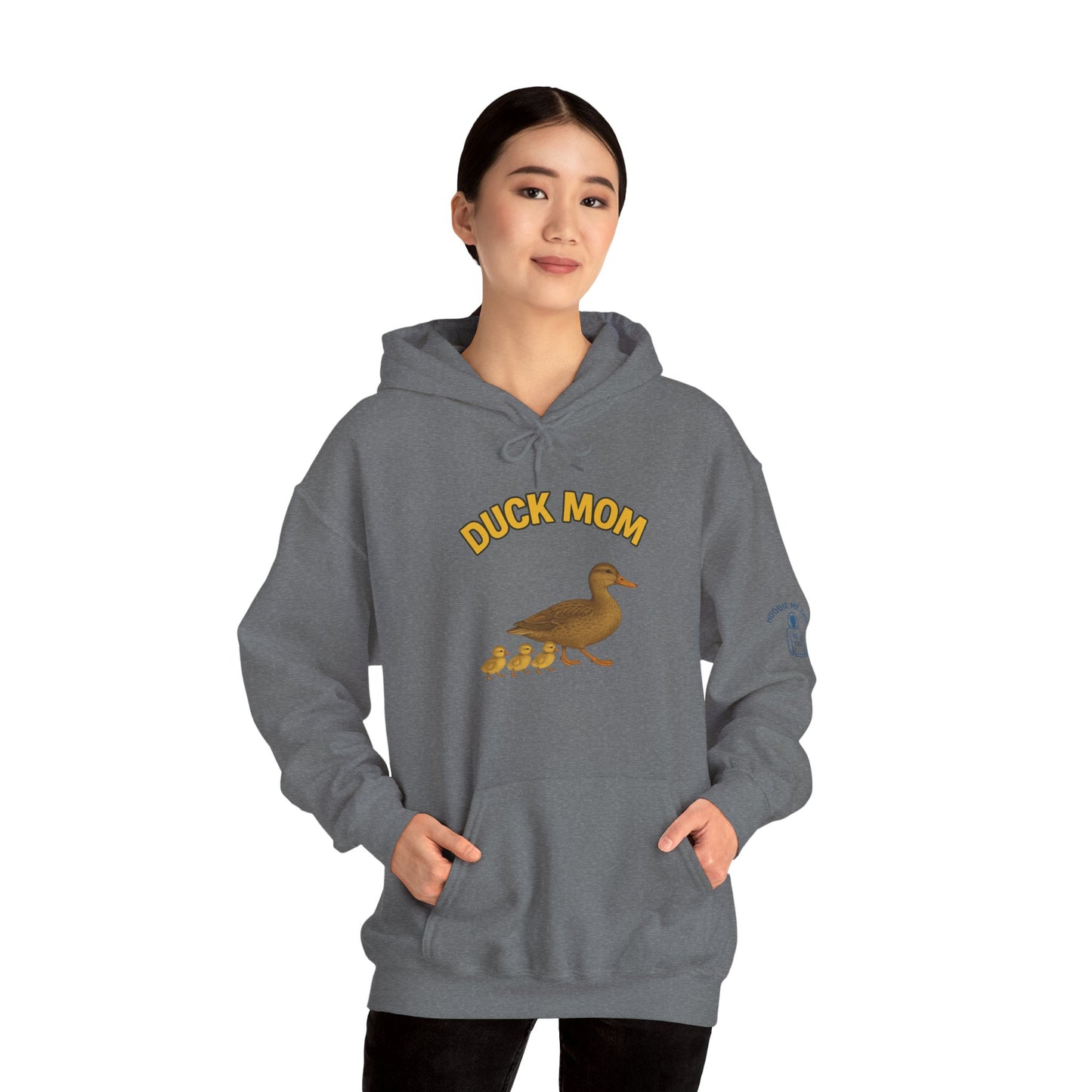 DUCK MOM - Unisex Heavy Blend Hooded Sweatshirt. Stay Warm while Feeding and watching your Ducks!  [...]