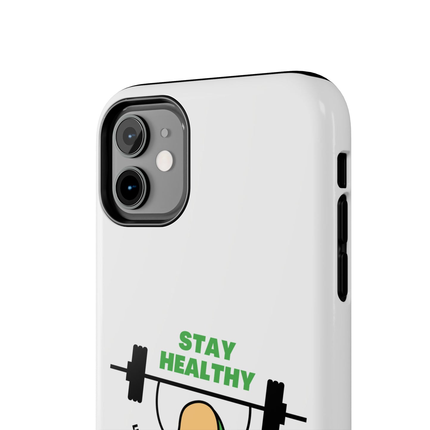 Stay Healthy Avocado - Tough iPhone Cases - Choose your Size