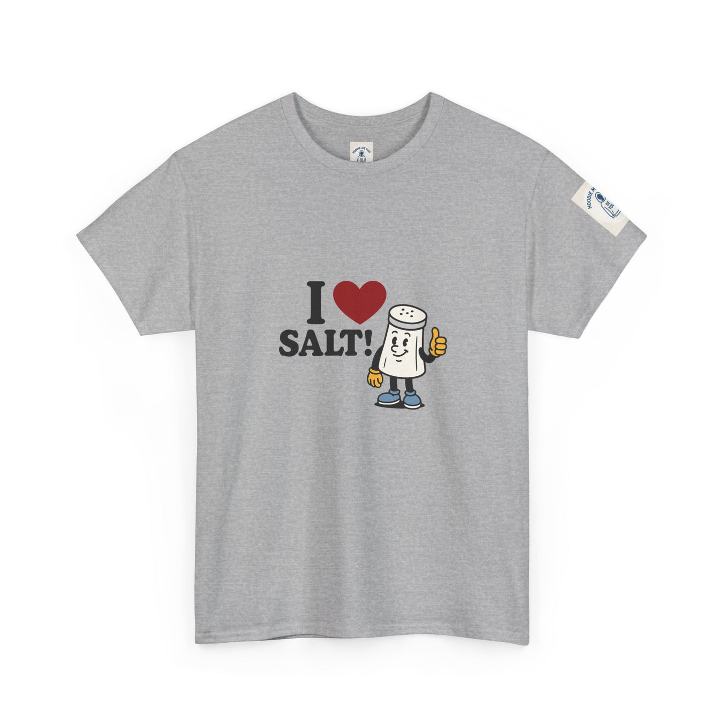 I ❤️ SALT! - Unisex Heavy Cotton Tee, Vintage Style Tee, Casual Wear, Summer Essentials, Gift for Salt Lovers