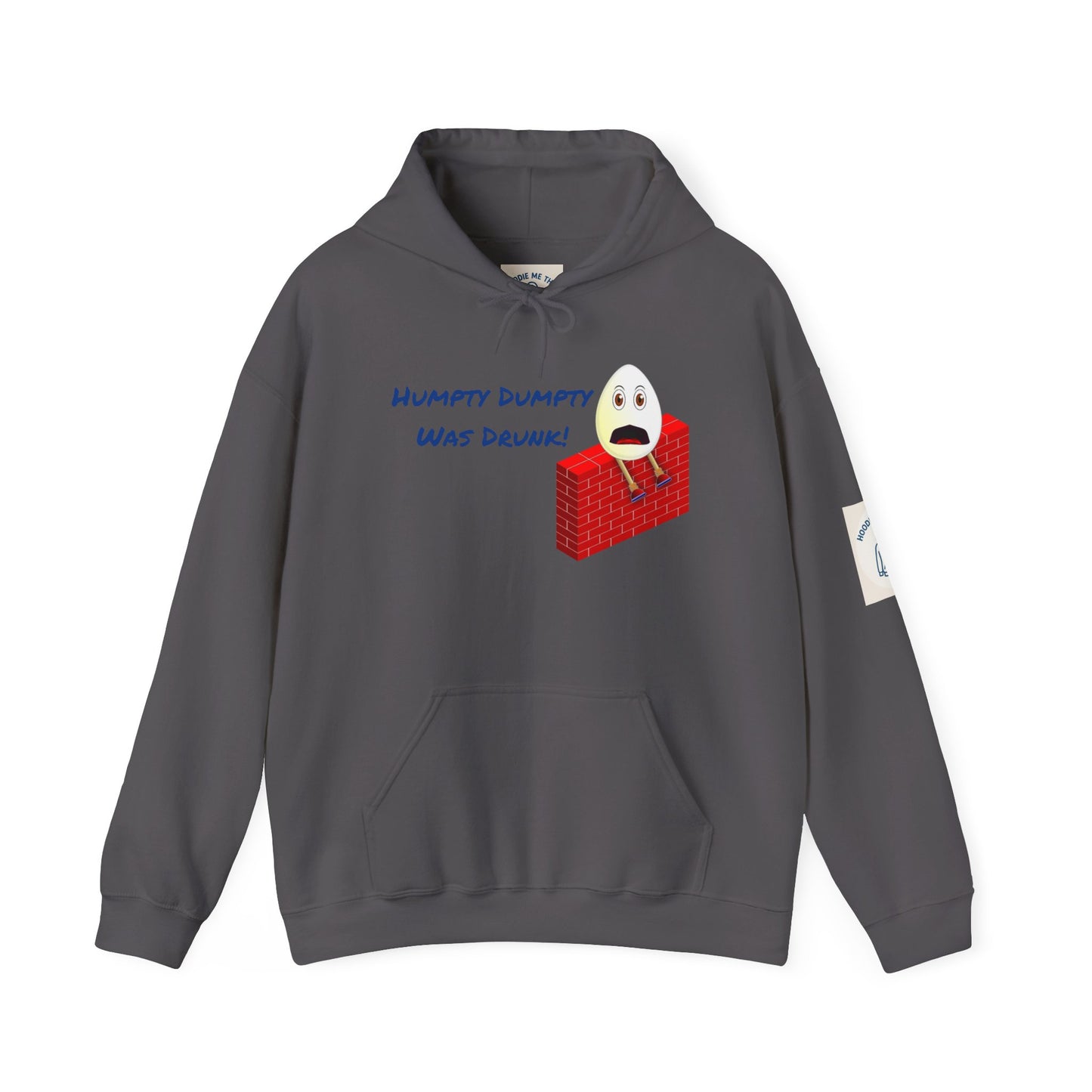 Humpty Dumpty Was Drunk! - Unisex Heavy Blend Hooded Sweatshirt. Stay Warm in Cozy in Winter Classrooms [...]