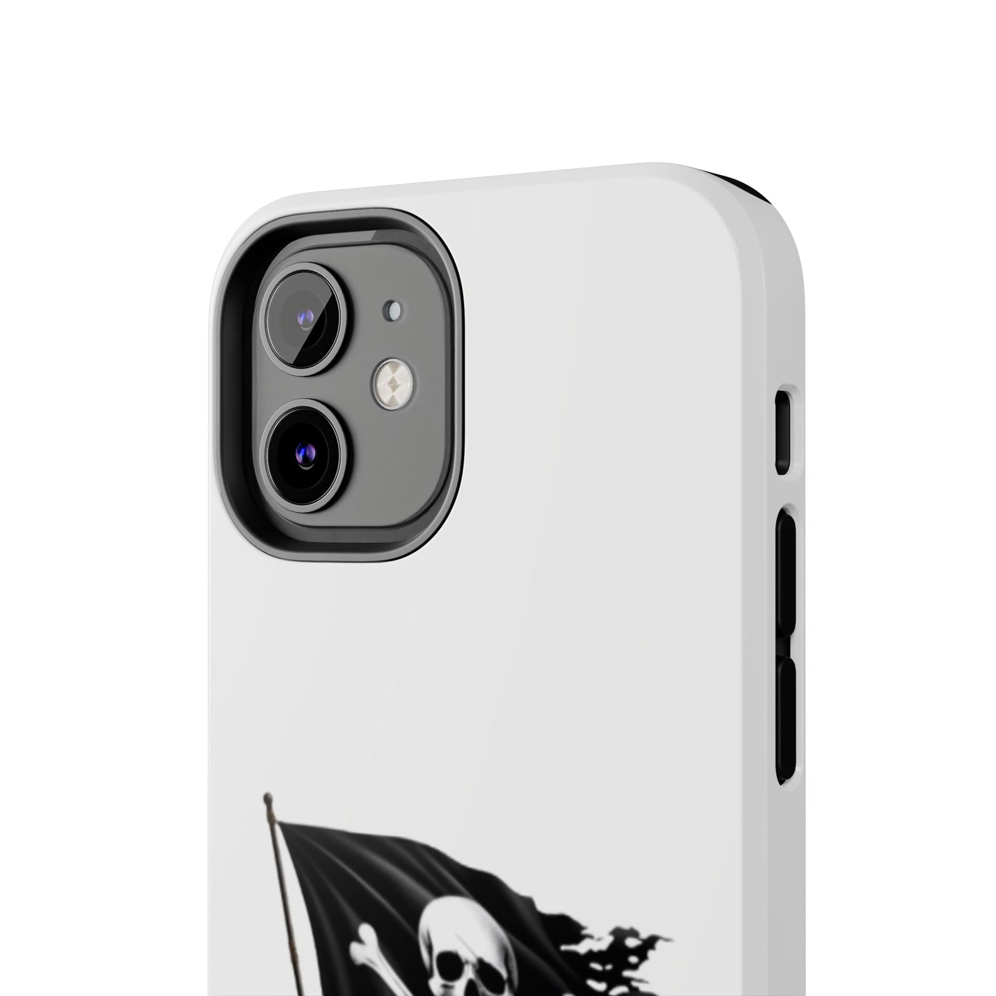 Black Skull Pirate Flag - Tough iPhone Cases - Choose your Size