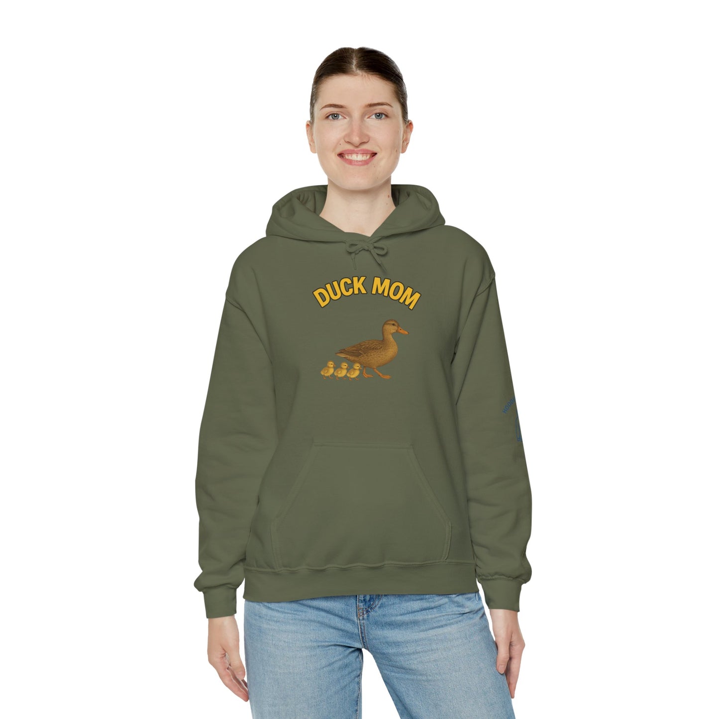 DUCK MOM - Unisex Heavy Blend Hooded Sweatshirt. Stay Warm while Feeding and watching your Ducks!  [...]