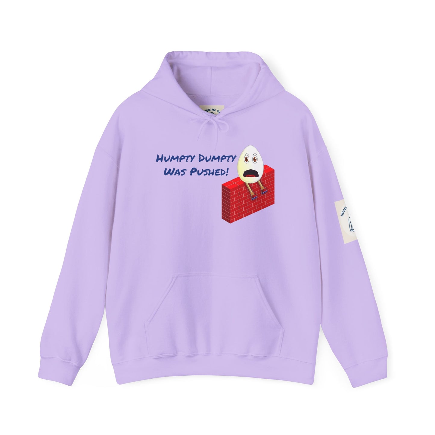Humpty Dumpty Was Pushed! - Unisex Heavy Blend Hooded Sweatshirt. Stay Warm in Cozy in Winter Classrooms [...]